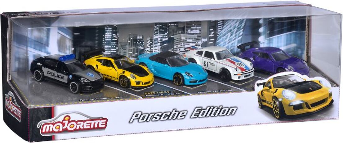 Majorette D/C Giftpack Porsche Σετ 5 Αυτοκίνητα 7.5cm (212053171) (1)
