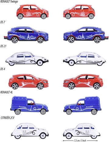 Majorette D/C Οχήματα Premium French Touch 7.5cm-6 Σχέδια (212055011) (9)