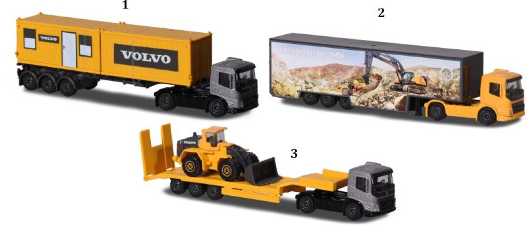 Majorette D/C Όχημα Volvo Transporter 7.5cm-3 Σχέδια (212057288) (1)