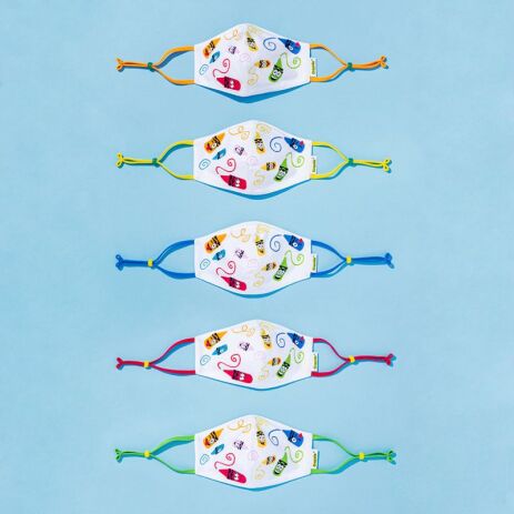 SMP Crayola Σετ Μάσκες Υφασμάτινες Craymoji-Kid (170-220586) (1)