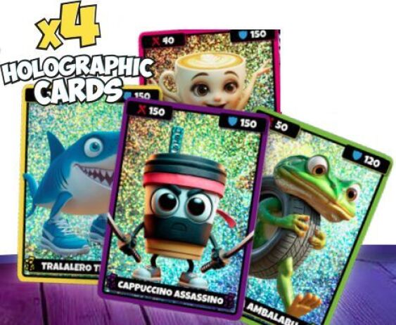 KWS Brainrot Cards And Tattoos-1Τμχ (K02BRO03) (2)