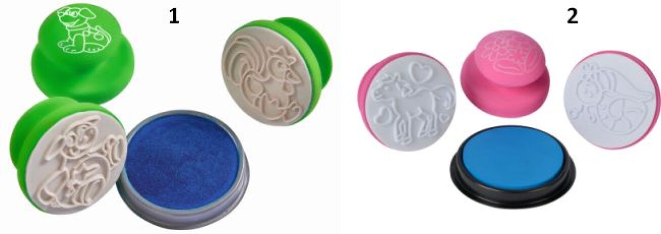 Simba Art & Fun-Σετ Σφραγίδες Softstamps 3τμχ-2 Σχέδια (106314056) (1)