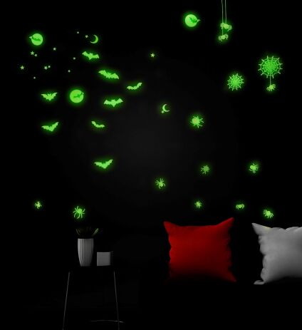 WM Αυτοκόλλητα Halloween Glow In The Dark 21x15cm (86850) (3)