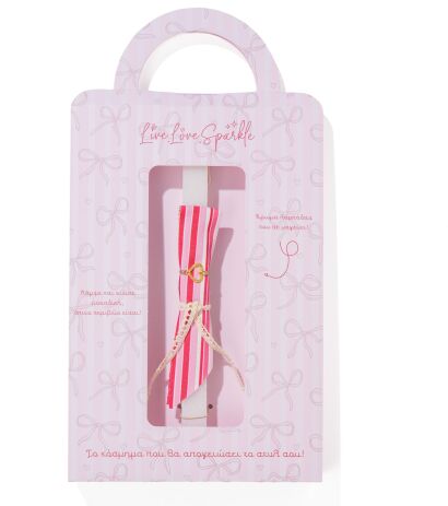 Λαμπάδα Βραχιόλι Επίχρυση Καρδιά Περίγραμμα 1.7cm (ML26009) (0)