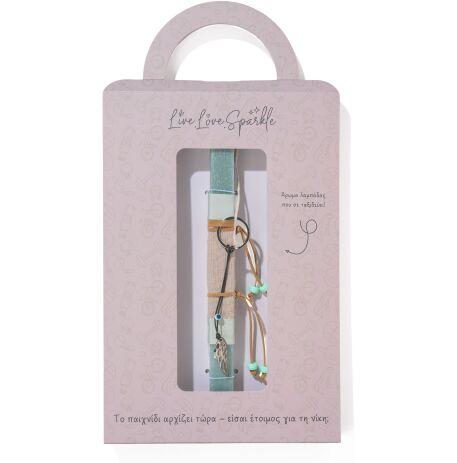 Λαμπάδα Δερμάτινο Μπρελόκ Gun Metal Φτερό 3.6cm (ML26056) (0)