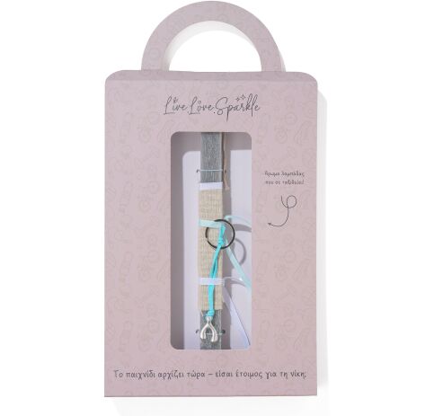 Λαμπάδα Μπρελόκ Επάργυρο Γιάντες 2.8 cm (ML26069) (0)