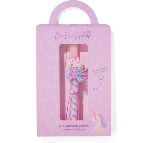 Λαμπάδα Στιλό Ροζ Unicorn 20cm (ML26084) (0)