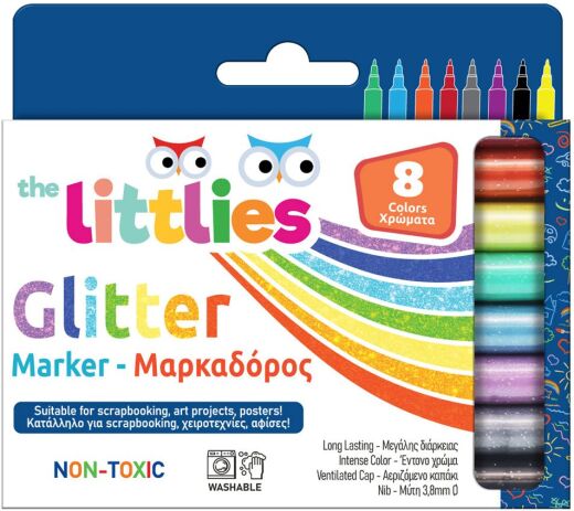 The Littlies Μαρκαδόροι Glitter 8Τμχ (000646529) (0)
