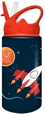 Must Παγούρι Αλουμινίου Με Καλαμάκι 500ml-4 Σχέδια (000586450) (0)