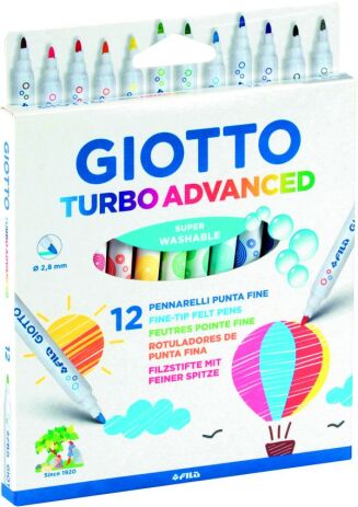 Giotto 12 Μαρκαδόροι Turbo Advanced Superwashable (426000) (0)
