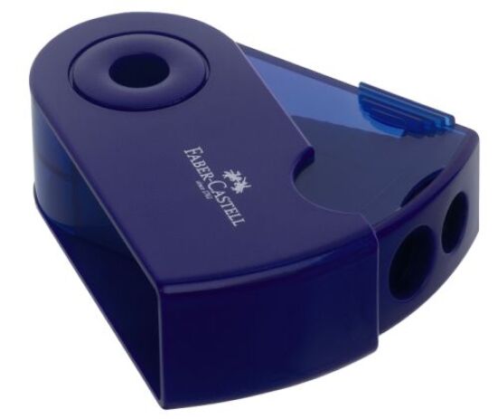 Faber Castell Ξύστρα Sleeve Διπλή Κόκκινη/Μπλε-1Τμχ (12307287) (3)