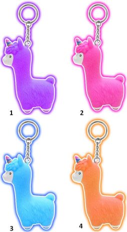 Μπρελόκ Λάμα PooPoo 6cm - 4 Σχέδια (1945-1) (1)