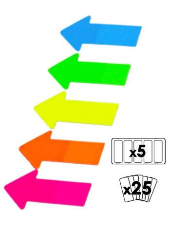 Sticky Notes Βέλος 15x7cm-5Τμχ (Σ3125) (1)