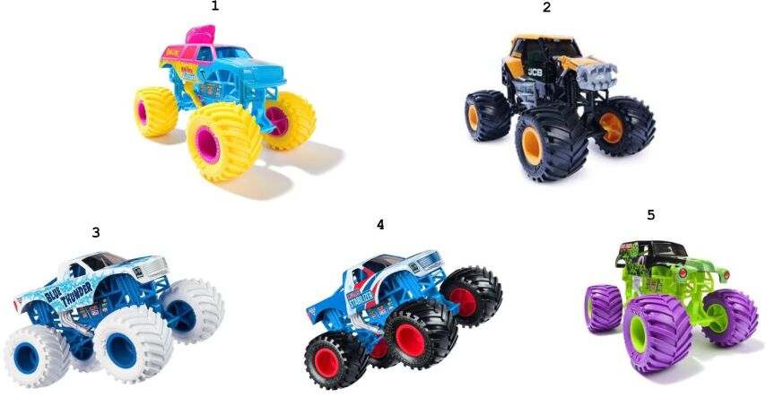 Monster Jam Όχημα 1:24-5 Σχέδια (6056371) (1)
