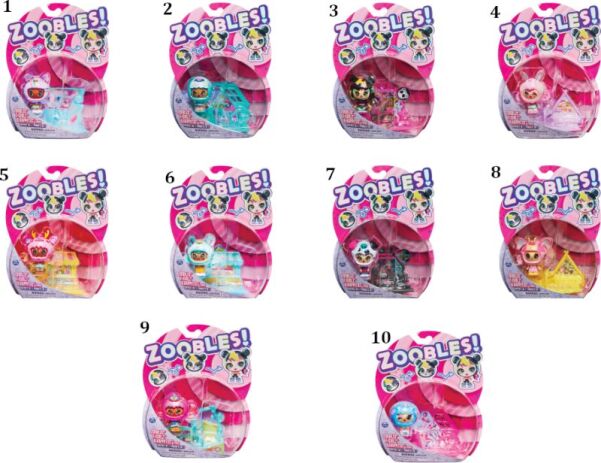 Zoobles Κοριτσάκια-10 Σχέδια (6061365) (1)