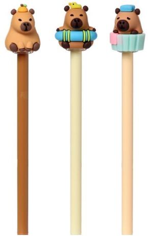 Puckator Στυλό Erasable Καπιμπάρα-3 Σχέδια-1Τμχ (PEN284) (0)