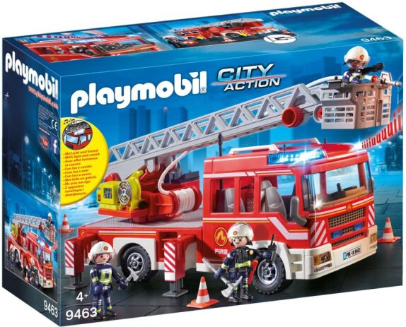Playmobil Όχημα Πυροσβεστικής Με Σκάλα & Καλάθι Διάσωσης (9463) (1)