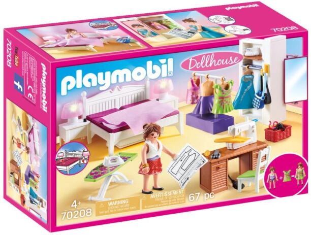 Playmobil Υπνοδωμάτιο Με Ατελιέ Ραπτικής (70208) (1)