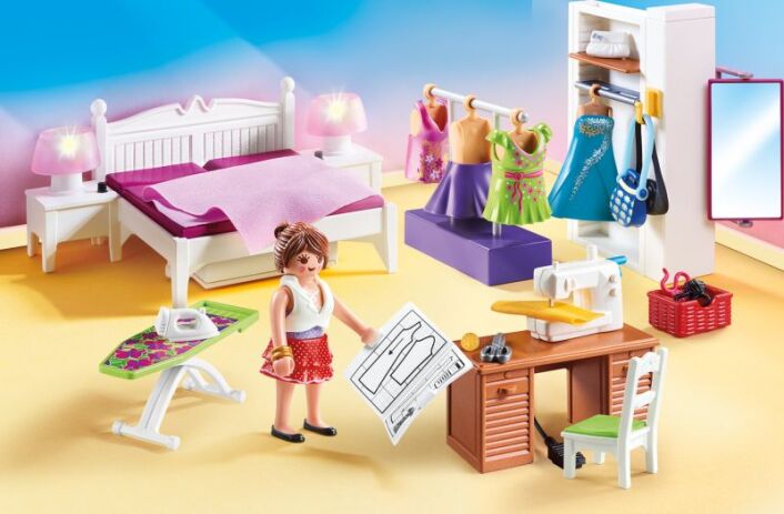 Playmobil Υπνοδωμάτιο Με Ατελιέ Ραπτικής (70208) (5)