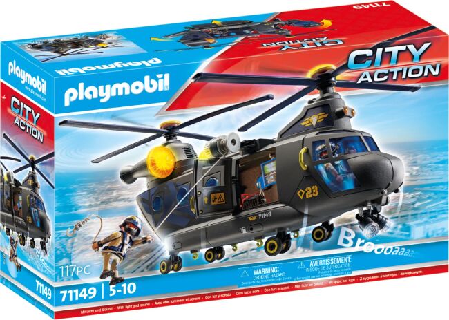 Playmobil Ελικόπτερο Ειδικών Δυνάμεων Με Δύο Έλικες (71149) (1)
