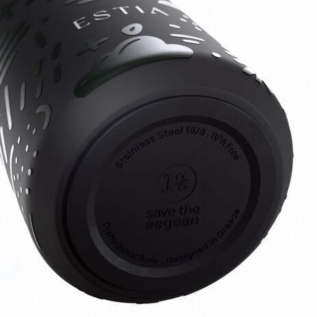 Estia Παγούρι Flow Save The Aegean 500ml Noir Echo (01-42059) (3)