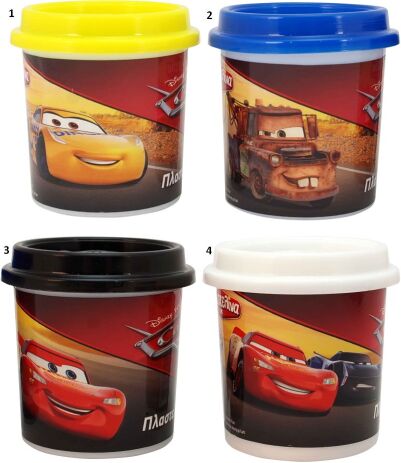 Cars Μονό Βαζάκι Πλαστελίνης Cars-4 Σχέδια (1045-03545) (1)