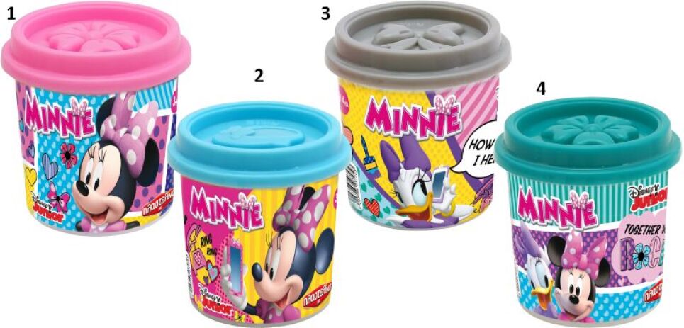 Minnie Μονό Βαζάκι Πλαστελίνης-4 Σχέδια (1045-03572) (1)