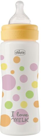 Chicco Μπιμπερό Πλαστικό Perfect Easy Ροζ 330ml 4m+ (A60-20245-10) (0)