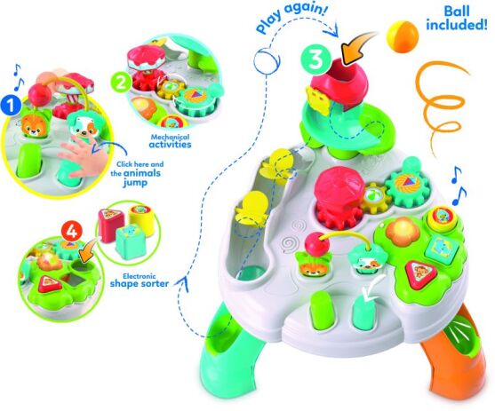 Baby Clementoni Τραπέζι Δραστηριοτήτων Πάρκο Διασκέδασης (1000-17300) (2)
