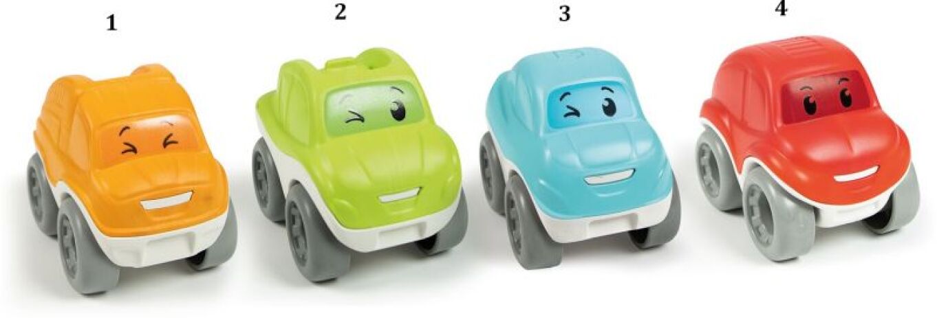 Baby Clementoni Αυτοκινητάκια Run & Roll-4 Σχέδια (1000-17429) (1)