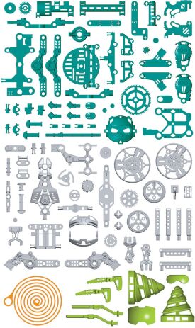 Μαθαίνω & Δημιουργώ Εργαστήριο Ρομποτικής Space Miner Robot 3 In 1 (1026-63391) (5)