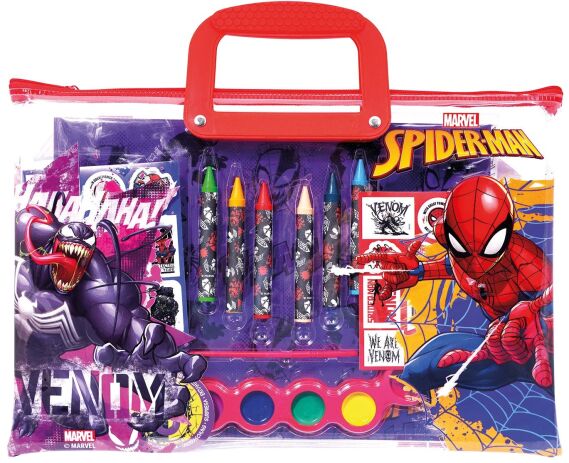 Spiderman Διάφανη Τσάντα Σετ Ζωγραφικής (1023-68007) (0)