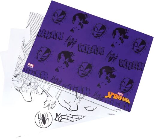 Spiderman Διάφανη Τσάντα Σετ Ζωγραφικής (1023-68007) (2)