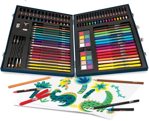 Μαθαίνω Και Δημιουργώ Εργαστήριο Ζωγραφικής Deluxe 100Τμχ Δεινόσαυρος (1038-82059) (2)