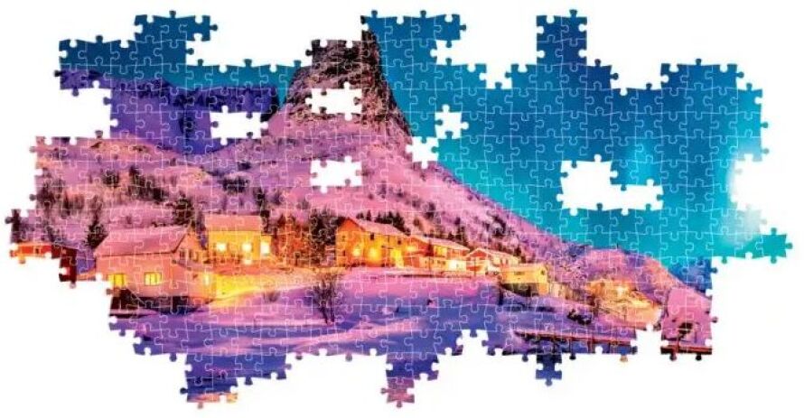 Παζλ 1000 H.Q. Panorama-Πολύχρωμη Νύχτα Πάνω Από Τα Νορβηγικά Νησιά (1220-39870) (2)