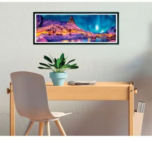 Παζλ 1000 H.Q. Panorama-Πολύχρωμη Νύχτα Πάνω Από Τα Νορβηγικά Νησιά (1220-39870) (4)