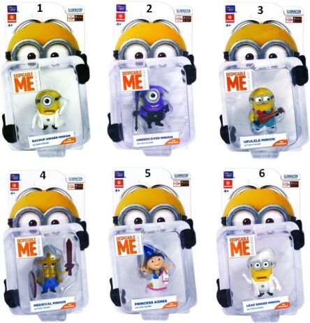 Minions Φιγούρα Collectable 5cm-6 Σχέδια (1867-25078) (1)