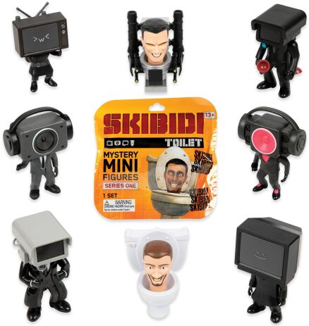 Skibidi Toilet Mini Φιγούρα Μονή-8 Σχέδια-1Τμχ (1013-13000) (0)