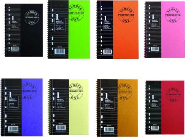 A&G Τετράδιο Number One Perforated Σπιράλ 17x25 4 Θεμάτων 160 Φύλλων-1Τμχ (14597) (0)