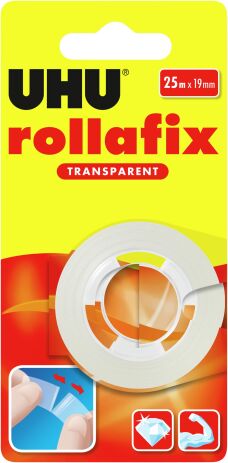 UHU Rollafix Διάφανη Κολλητική Ταινία Ανταλλακτικό 25x19mm (7001159) (0)