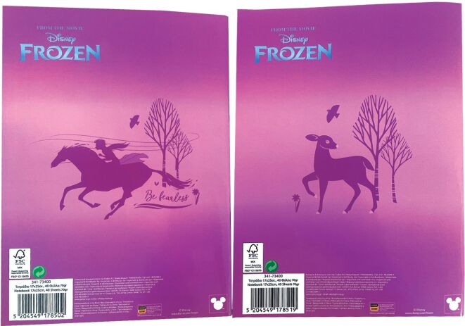 Frozen Τετράδιο 17x25-4 Σχέδια-1Τμχ (341-73400) (1)