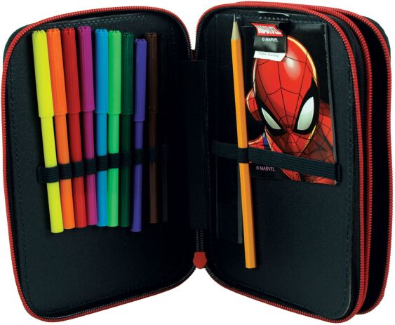 Spiderman Global 26 Κασετίνα Διπλή (337-13100) (1)