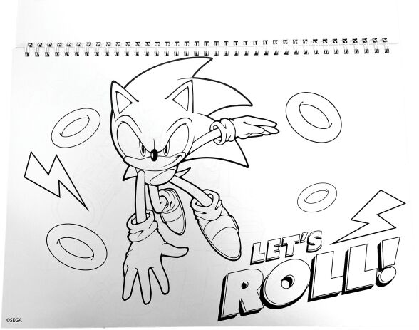 Sonic Μπλοκ Ζωγραφικής Α4+Stickers (334-89416) (3)