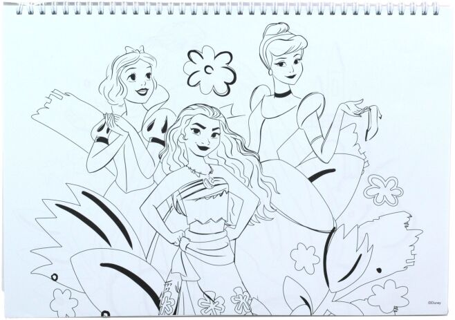 Princess Μπλοκ Ζωγραφικής Α4 Και Stickers (331-56416) (3)