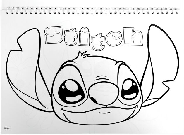 Stitch Μπλοκ Ζωγραφικής Α4 Και Stickers (342-03416) (2)