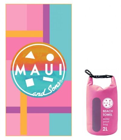 Πετσέτα Θαλάσσης Maui 90x180cm Original Surf-R Αδιάβροχη Θήκη (4953) (0)