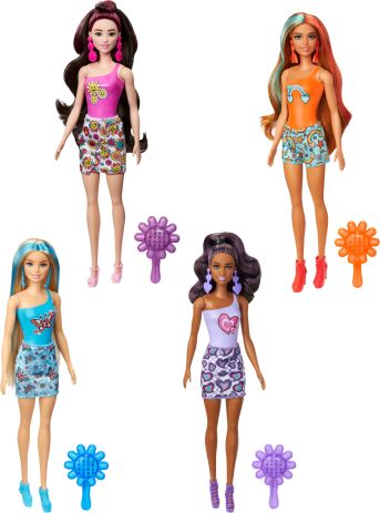 Barbie Color Reveal-Ουράνιο Τόξο-4 Σχέδια-1Τμχ (HRK06) (1)