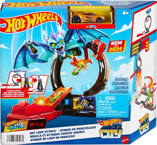 Λαμπάδα Hot Wheels Πίστες City Με Θηρία-4 Σχέδια (HDR29) (3)