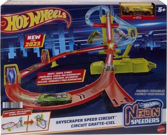 Hot Wheels Neon Speeders Πίστα Skyscraper Circuit (HPC07) (1)
