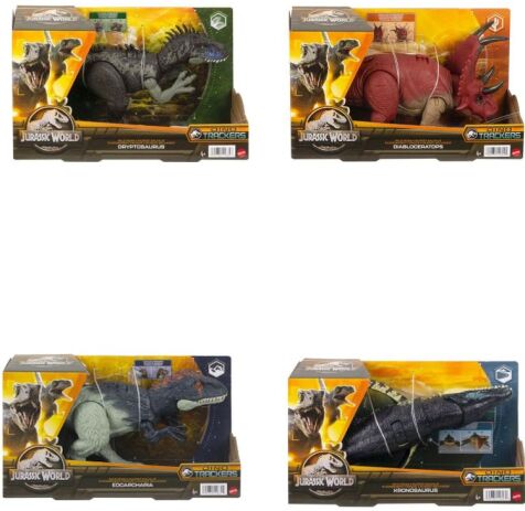 Jurassic World Movie Δεινόσαυρος Με Κινούμενα Μέλη-4 Σχέδια (HDX17) (2)